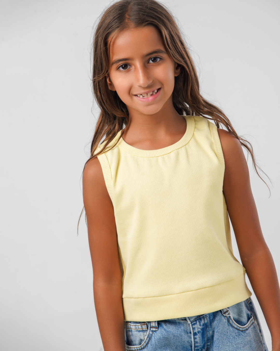 SLEEVELESS RIBBED TOP