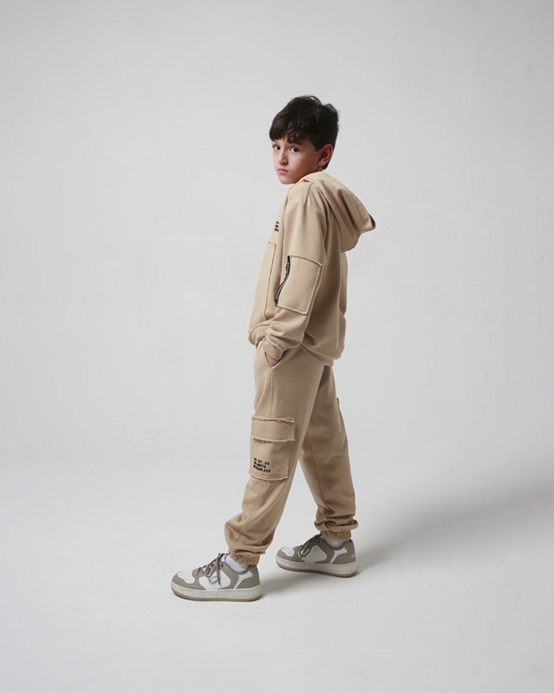 CLASSIC BEIGE HOODIE & JOGGER SET