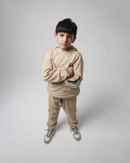 CLASSIC BEIGE HOODIE & JOGGER SET