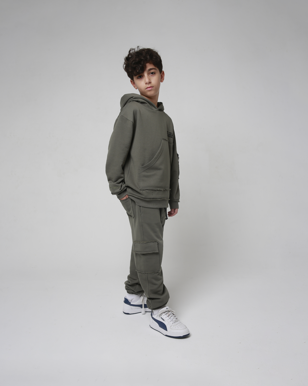 CLASSIC DARK OLIVE HOODIE & JOGGER SET