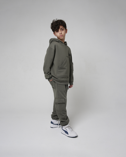 CLASSIC DARK OLIVE HOODIE & JOGGER SET