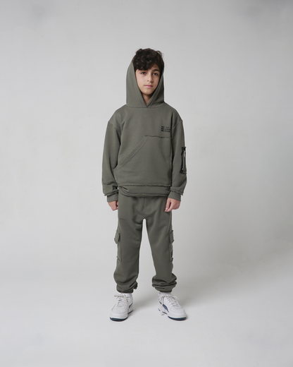 CLASSIC DARK OLIVE HOODIE & JOGGER SET