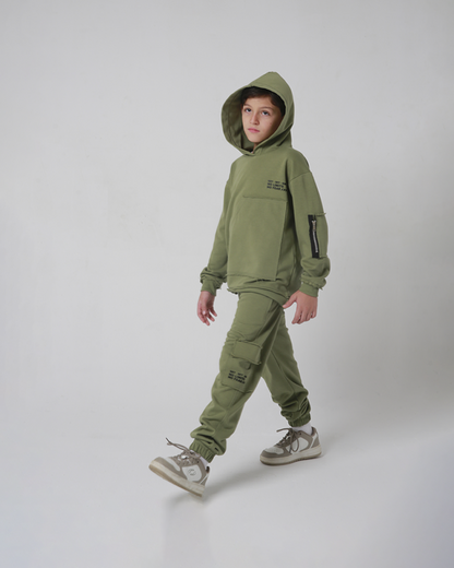 CLASSIC OLIVE HOODIE & JOGGER SET